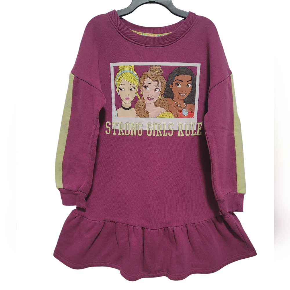 Disney Princess Dress  Strong Girls Rule Print Sweatshirt Dress